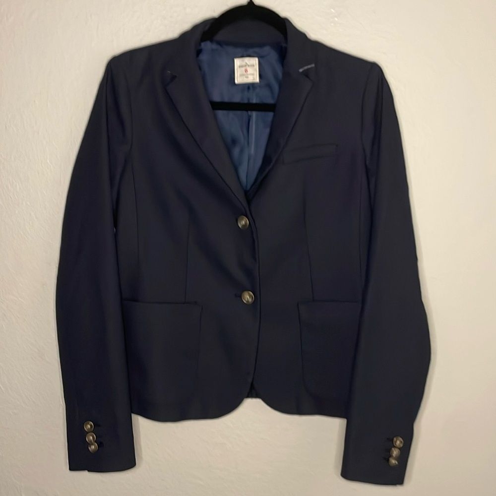 GAP blazers | GAP Academy navy long sleeve fitted blazer size 6 fully lined beau